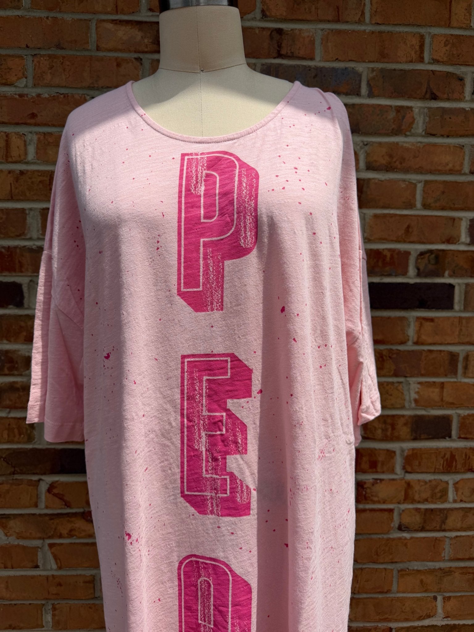 Peace 3/4 Sleeve T-Shirt Dress - ivyandlavyboutique ivyandlavyboutique