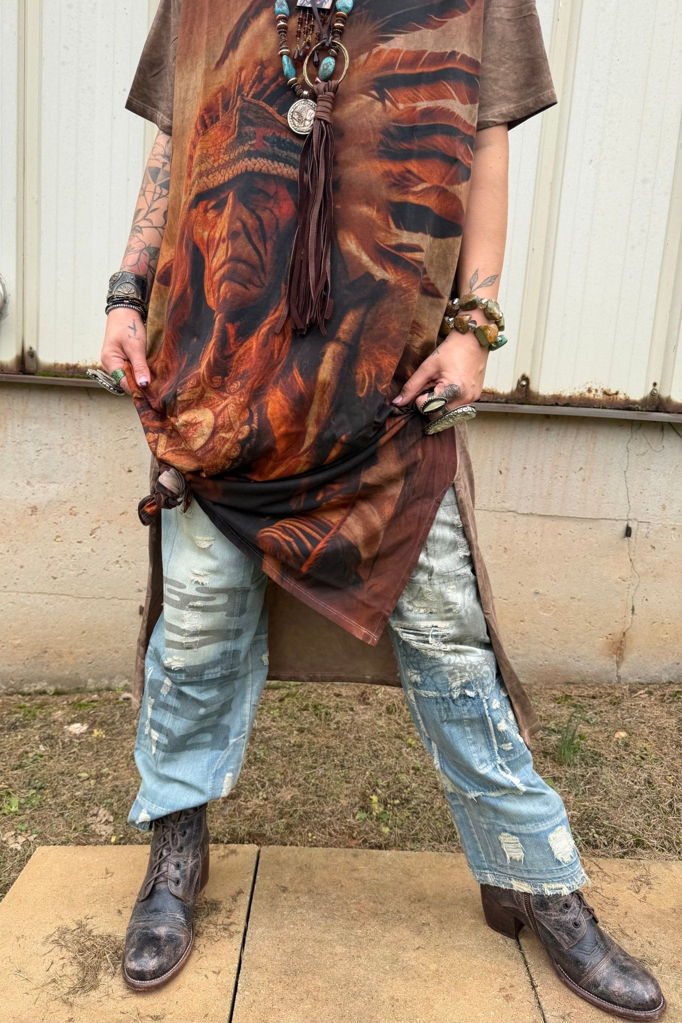 Peace & Love Jeans in Brave Heart - ivyandlavyboutique Jaded Gypsy