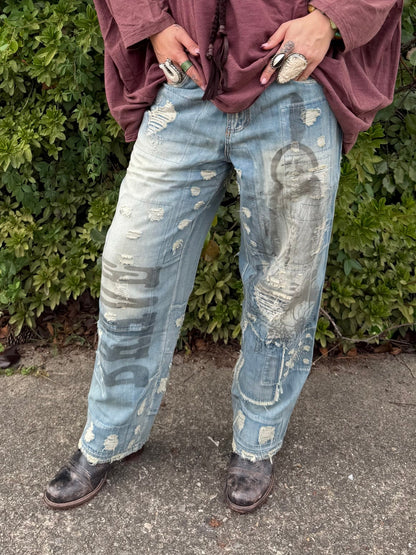 Peace & Love Jeans in Brave Heart - ivyandlavyboutique Jaded Gypsy
