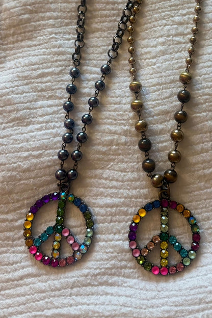 Peace Out Necklace Gypsy South Jewelry 2 - Boho Wanderlust Boutique Boho Wanderlust Boutique