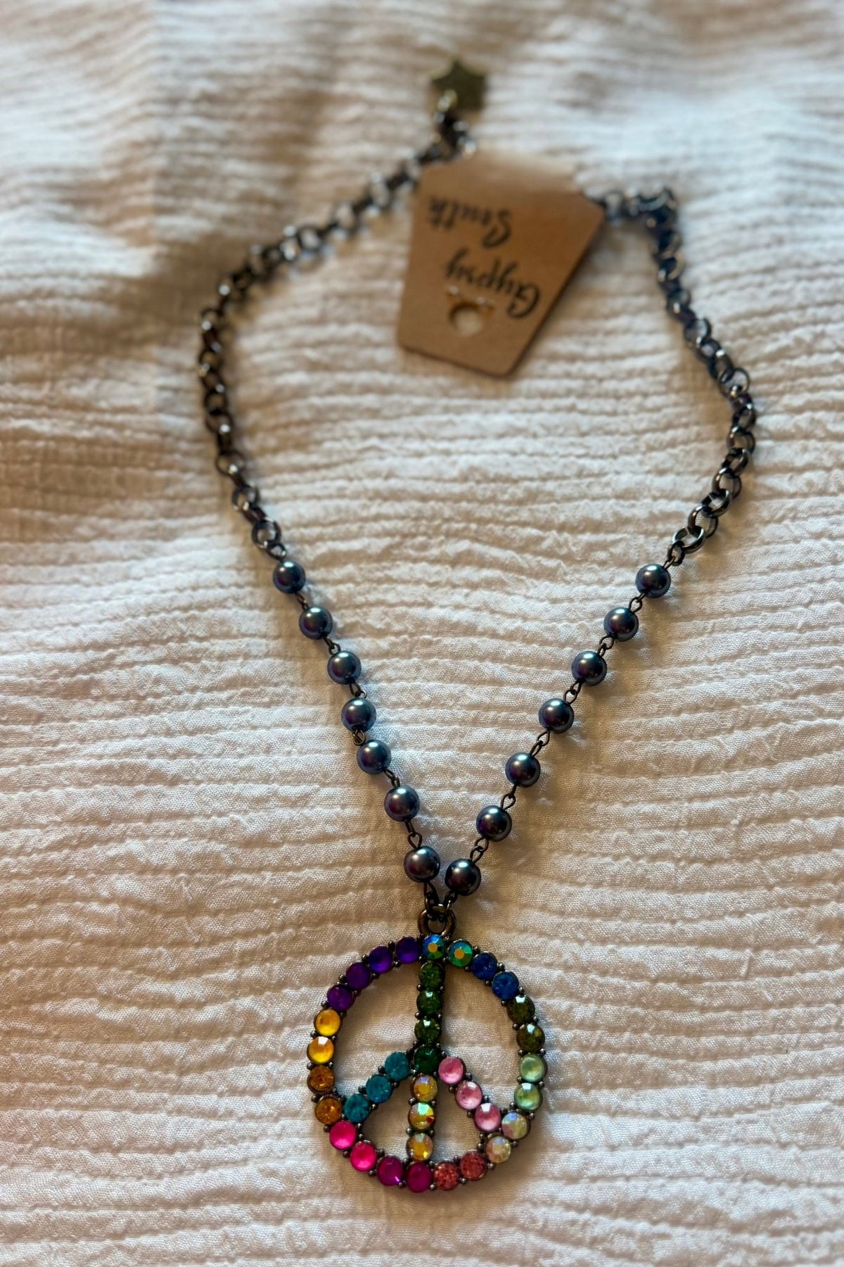 Peace Out Necklace Gypsy South Jewelry 2 - Boho Wanderlust Boutique Boho Wanderlust Boutique