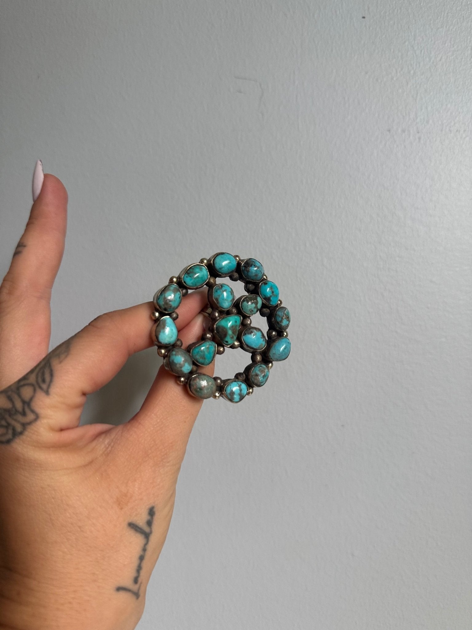 Peace Out Ring w/ Turquoise - ivyandlavyboutique ivyandlavyboutique