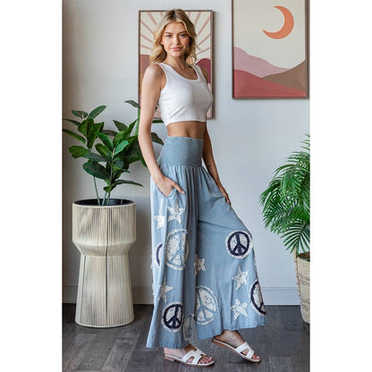 Peace & Star Patchwork Pant - ivyandlavyboutique Oli&Hali