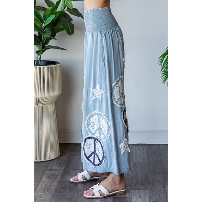 Peace & Star Patchwork Pant - ivyandlavyboutique Oli&Hali