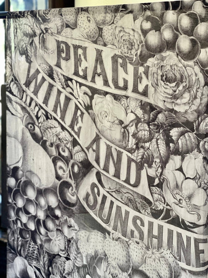 Peace Wine & Sunshine Printed Scarf - ivyandlavyboutique Market of Stars