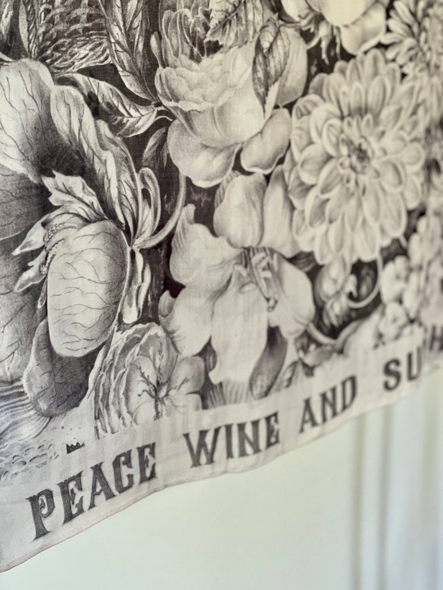 Peace Wine & Sunshine Printed Scarf - ivyandlavyboutique Market of Stars