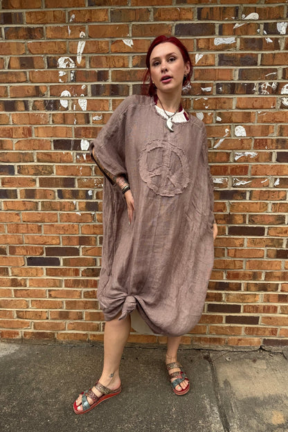 Peaceful Dreams Kaftan Top in Light Chocolate - ivyandlavyboutique Namsar