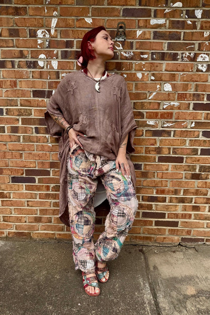 Peaceful Dreams Kaftan Top in Light Chocolate - ivyandlavyboutique Namsar