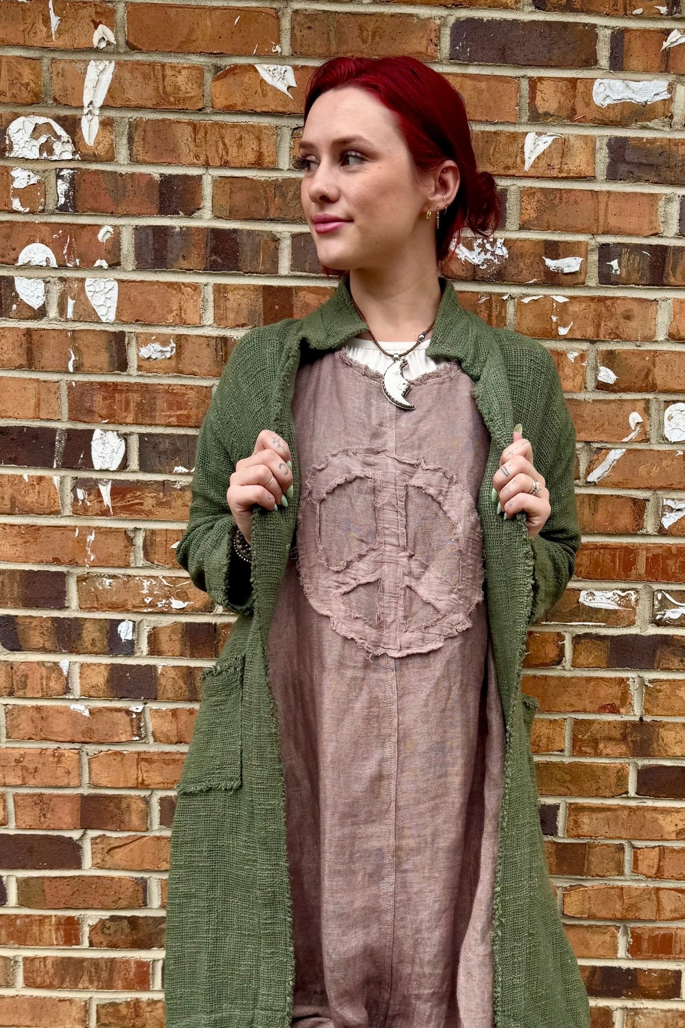 Peaceful Dreams Kaftan Top in Light Chocolate - ivyandlavyboutique Namsar