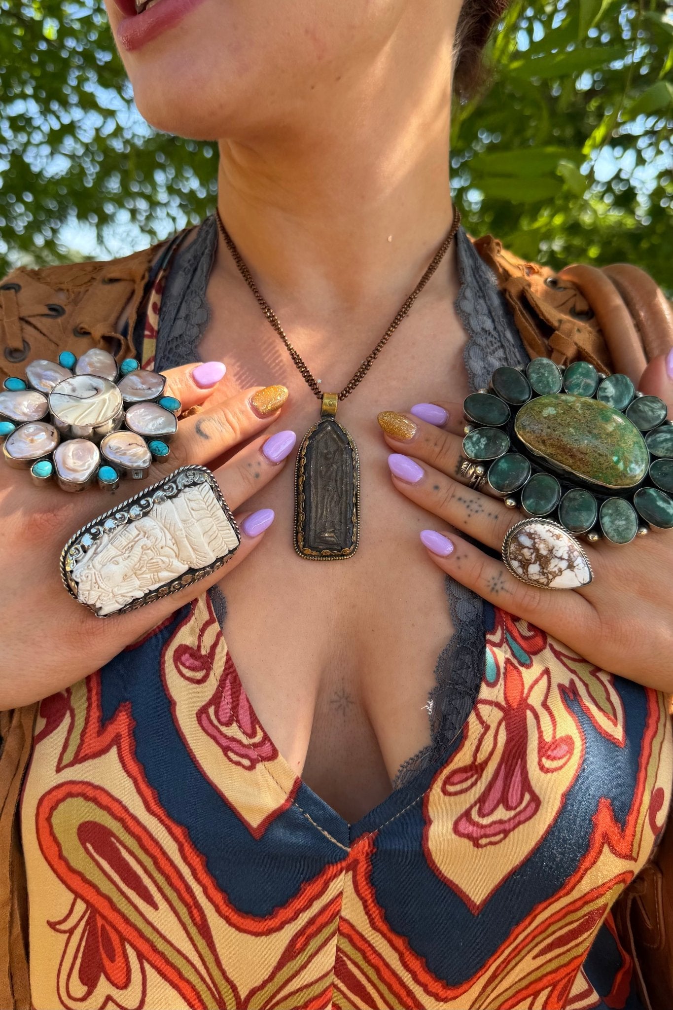 Peaceful Vibes Shortie Necklace - ivyandlavyboutique ivyandlavyboutique