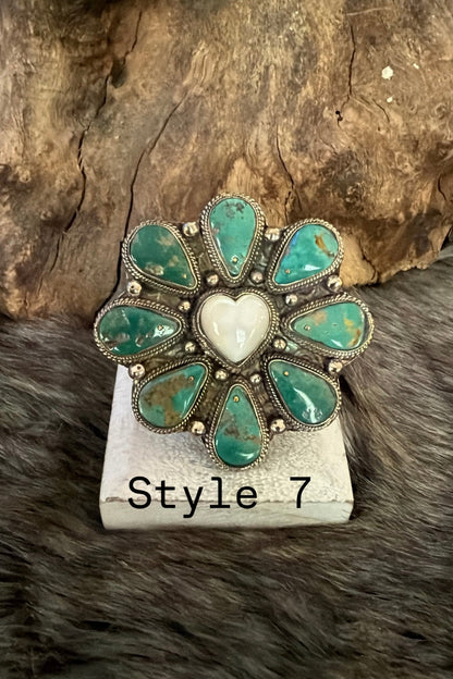 Pearl Heart In The Middle Ring - Boho Wanderlust Boutique Boho Wanderlust Boutique