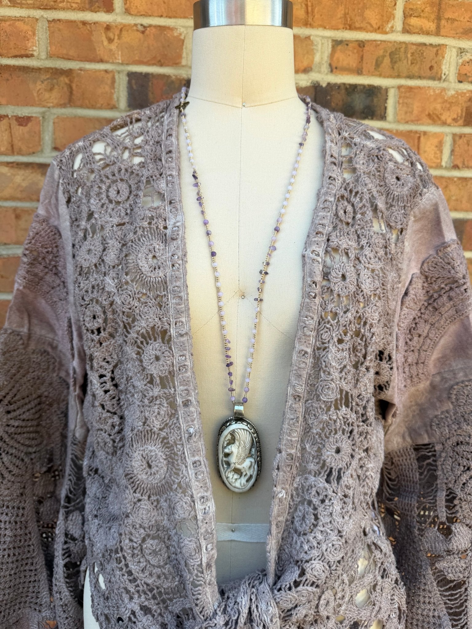Pegasus Long Drop Necklace - ivyandlavyboutique ivyandlavyboutique