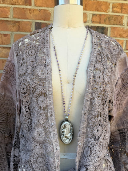 Pegasus Long Drop Necklace - ivyandlavyboutique ivyandlavyboutique