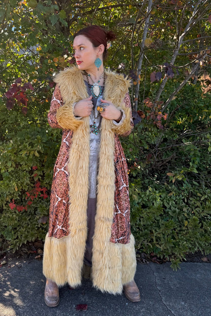 Penny Deluxe Byzantium Faux Fur Jacket - ivyandlavyboutique Jennafer Grace