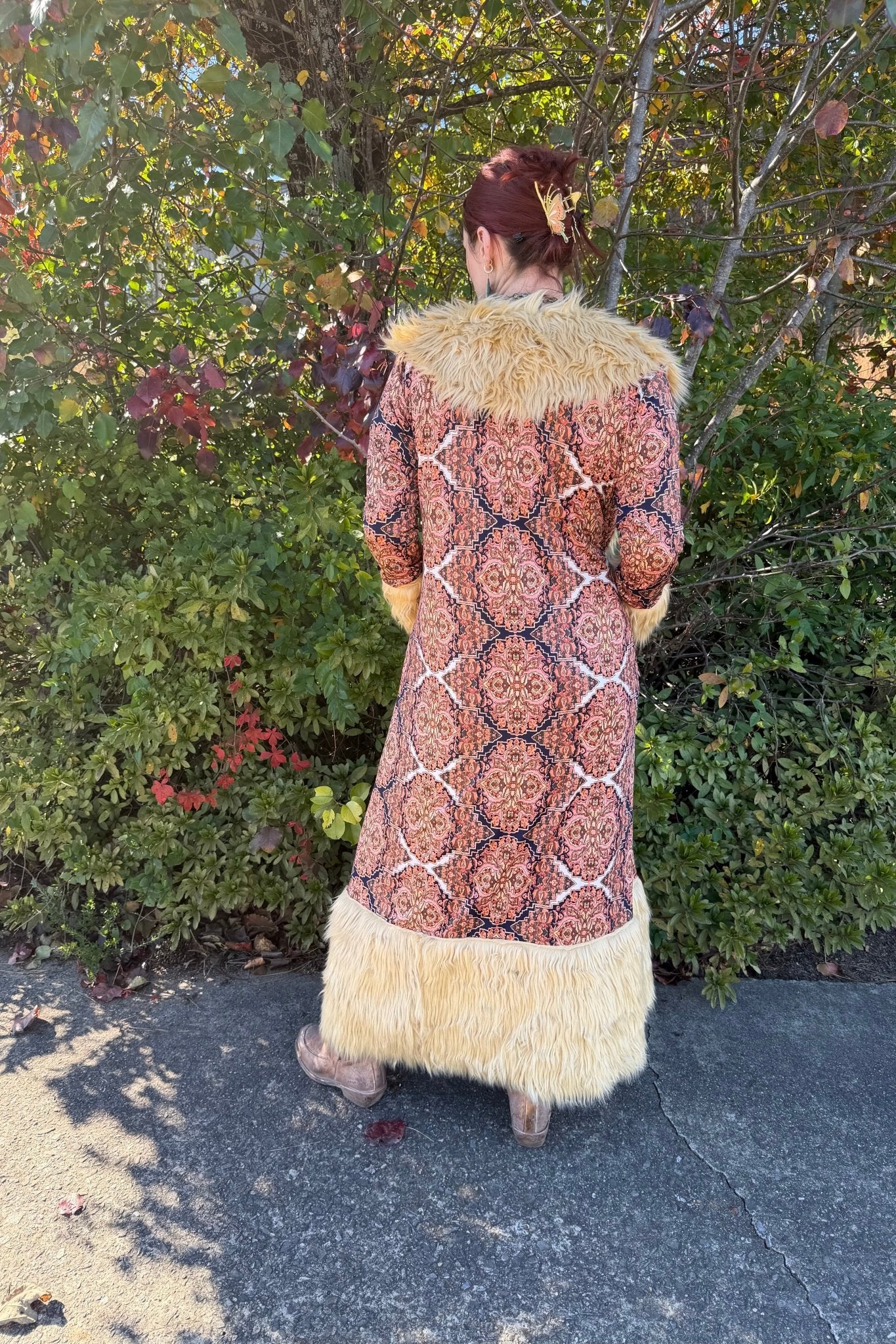 Penny Deluxe Byzantium Faux Fur Jacket - ivyandlavyboutique Jennafer Grace
