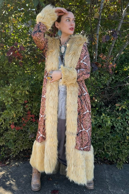 Penny Deluxe Byzantium Faux Fur Jacket - ivyandlavyboutique Jennafer Grace