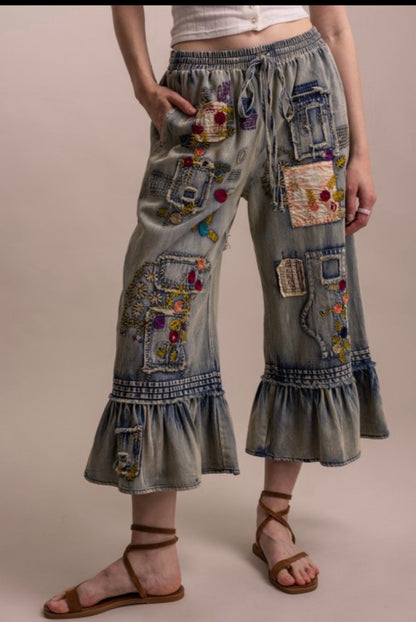 Pep In My Step Jean - ivyandlavyboutique Blue Velvet