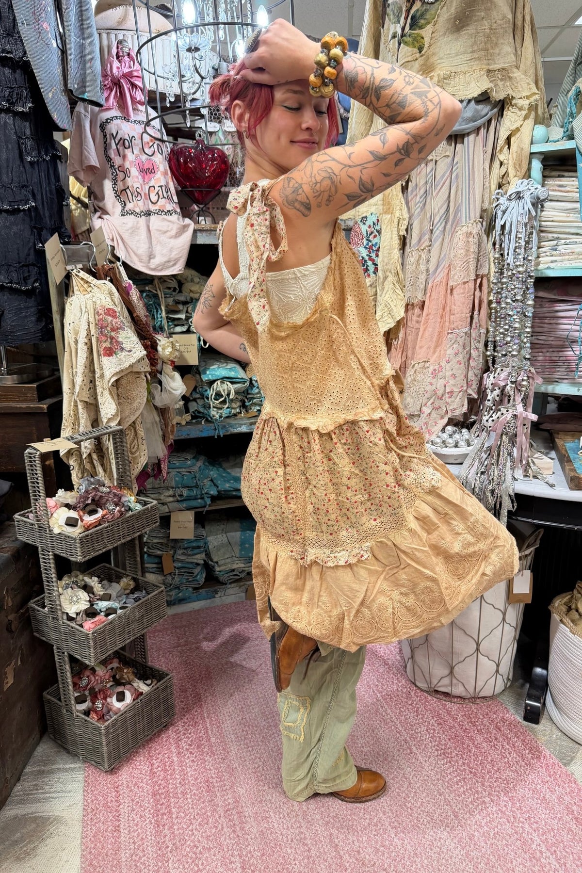 Pick Me Flowers Dress - Boho Wanderlust Boutique A Rare Bird Shop
