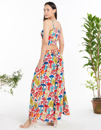 Picking Mushrooms Palazzo Pant - ivyandlavyboutique Kathmandu Imports