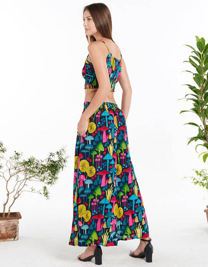 Picking Mushrooms Palazzo Pant - ivyandlavyboutique Kathmandu Imports