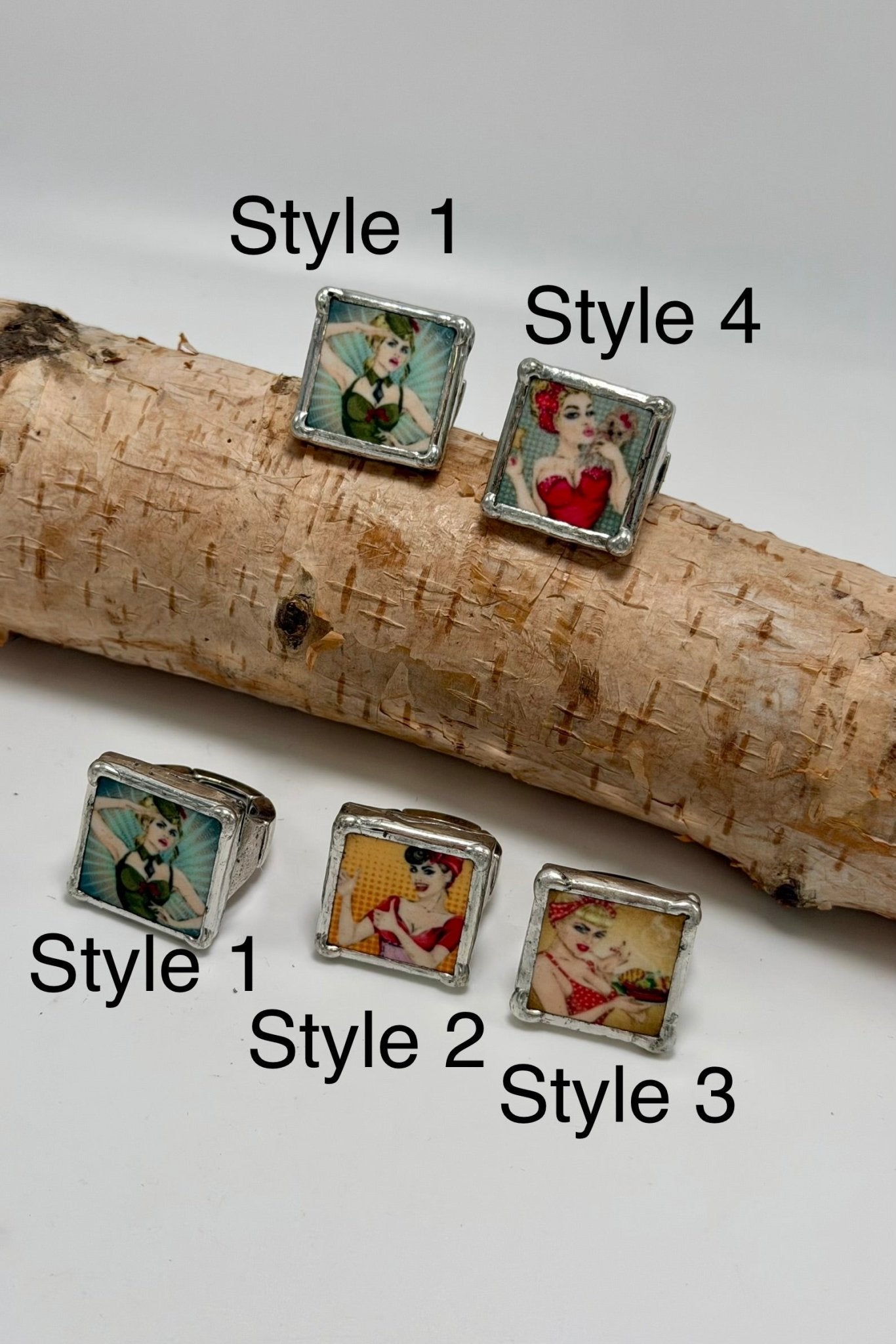 Pin Up Portrait Ring - ivyandlavyboutique ivyandlavyboutique