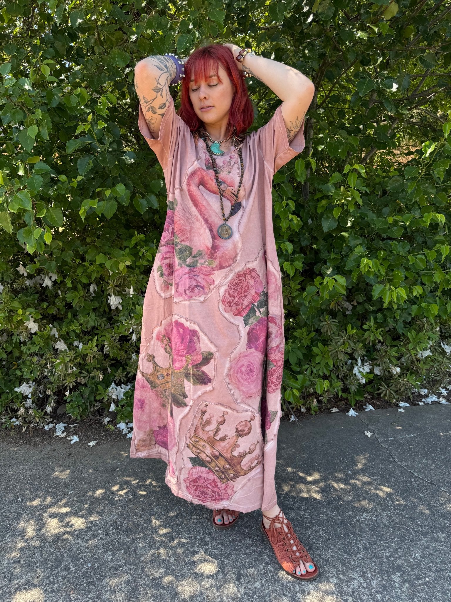 Pink Flamingo T-shirt Dress - ivyandlavyboutique A Rare Bird Shop