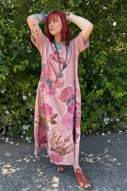 Pink Flamingo T-shirt Dress - ivyandlavyboutique A Rare Bird Shop