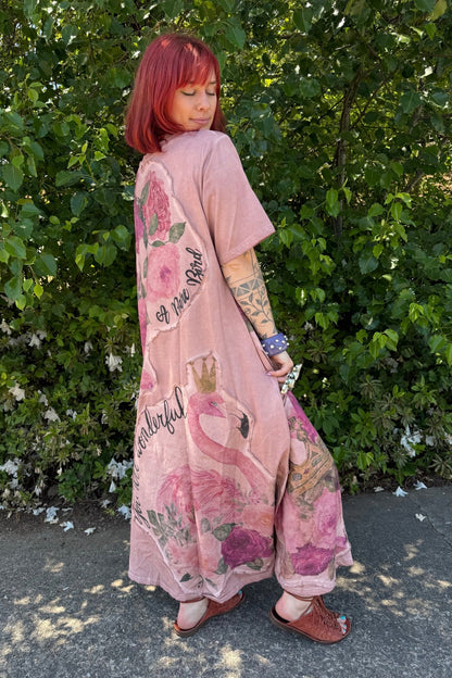 Pink Flamingo T-shirt Dress - ivyandlavyboutique A Rare Bird Shop