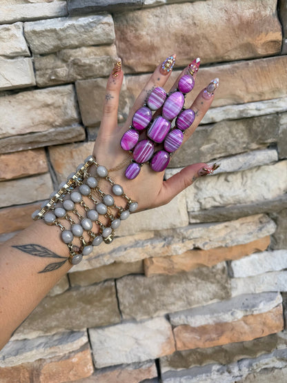 Pink Lines Ring - Boho Wanderlust Boutique Boho Wanderlust Boutique