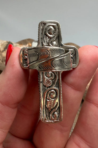 Plain Cross Ring - ivyandlavyboutique ivyandlavyboutique