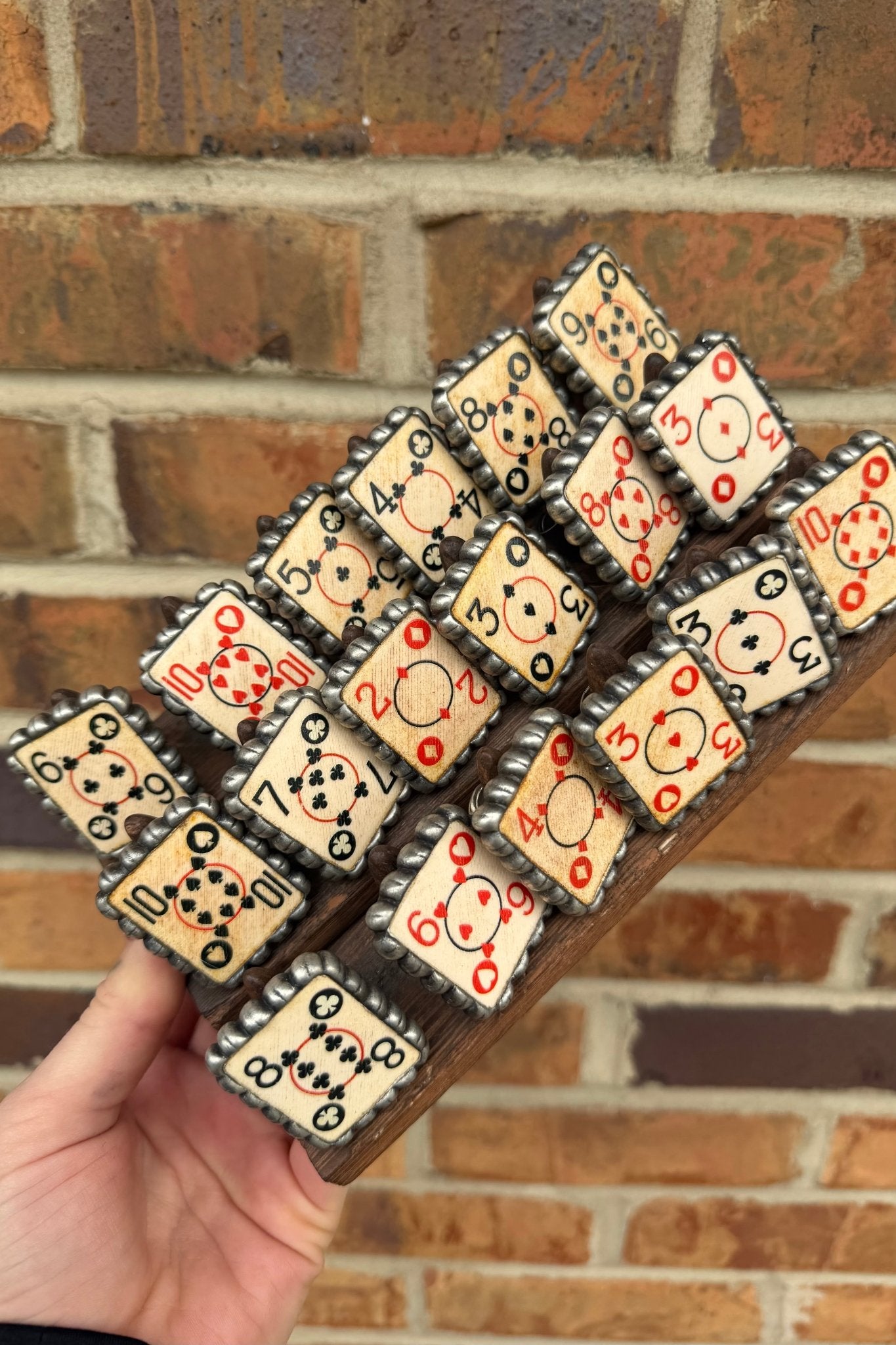 Playing Card Square Ring - ivyandlavyboutique ivyandlavyboutique