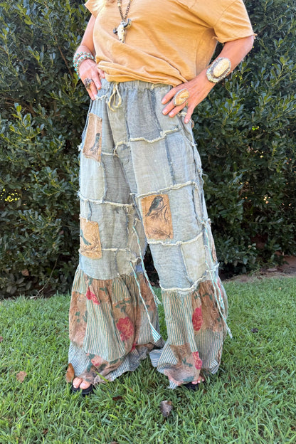 Pocket Full Of Birds Pant - ivyandlavyboutique A Rare Bird Shop