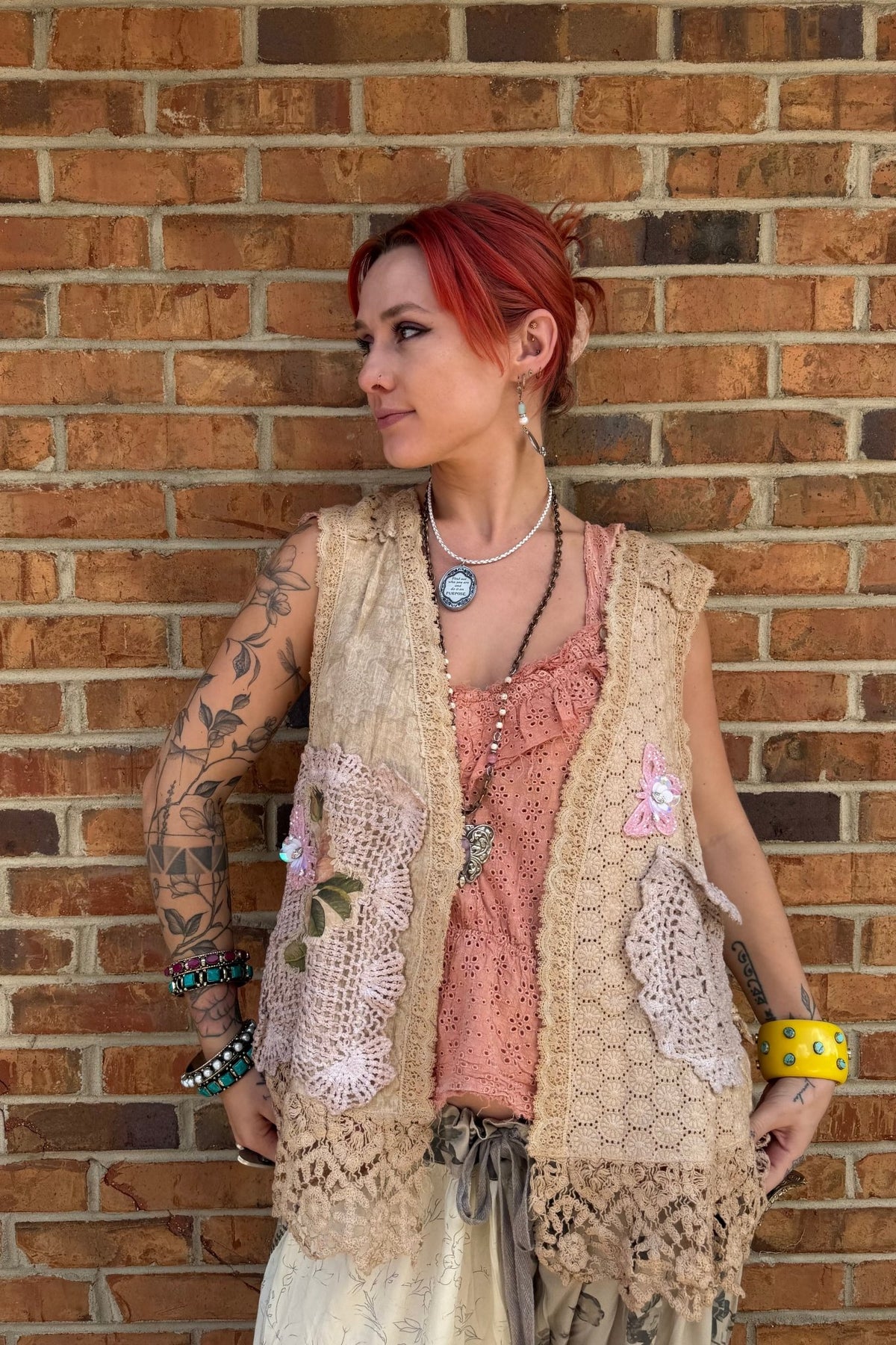 Pocket Full Of Posies Vest - ivyandlavyboutique A Rare Bird Shop