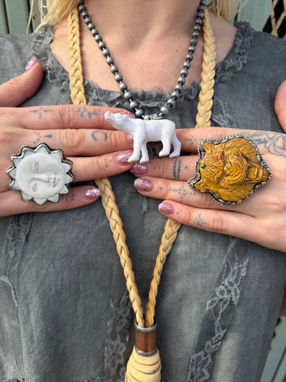 Polar Bear Inner Child Animal Necklace - ivyandlavyboutique ivyandlavyboutique