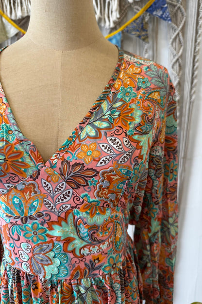 Poly Silk Button Back Dress Combo C - ivyandlavyboutique Karma Highway