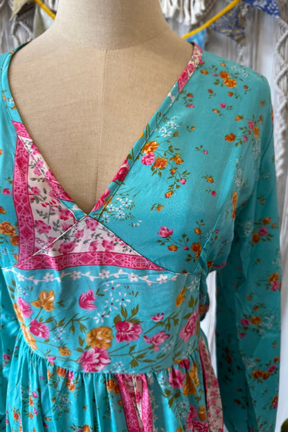 Poly Silk Button Back Dress Combo E - ivyandlavyboutique Karma Highway