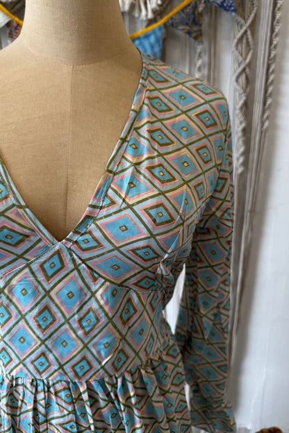 Poly Silk Button Back Dress Combo F - ivyandlavyboutique Karma Highway