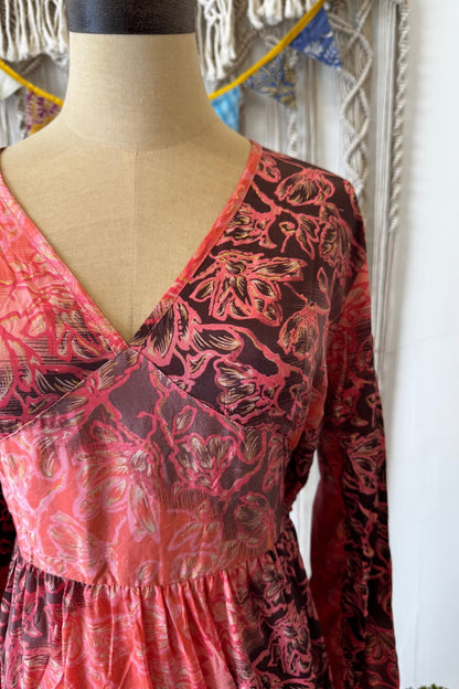 Poly Silk Button Back Dress Combo G - ivyandlavyboutique Karma Highway