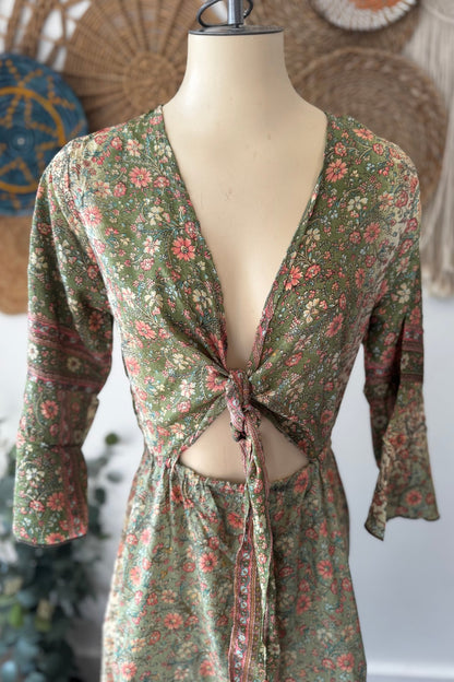 Poly Silk Front Tie Dress 7 - ivyandlavyboutique Karma Highway