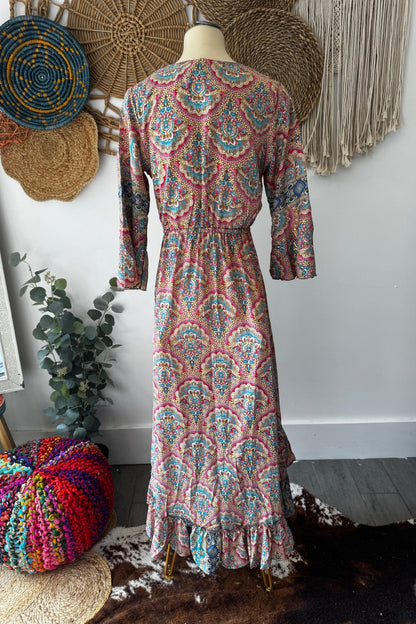 Poly Silk Front Tie Dress 8 - ivyandlavyboutique Karma Highway