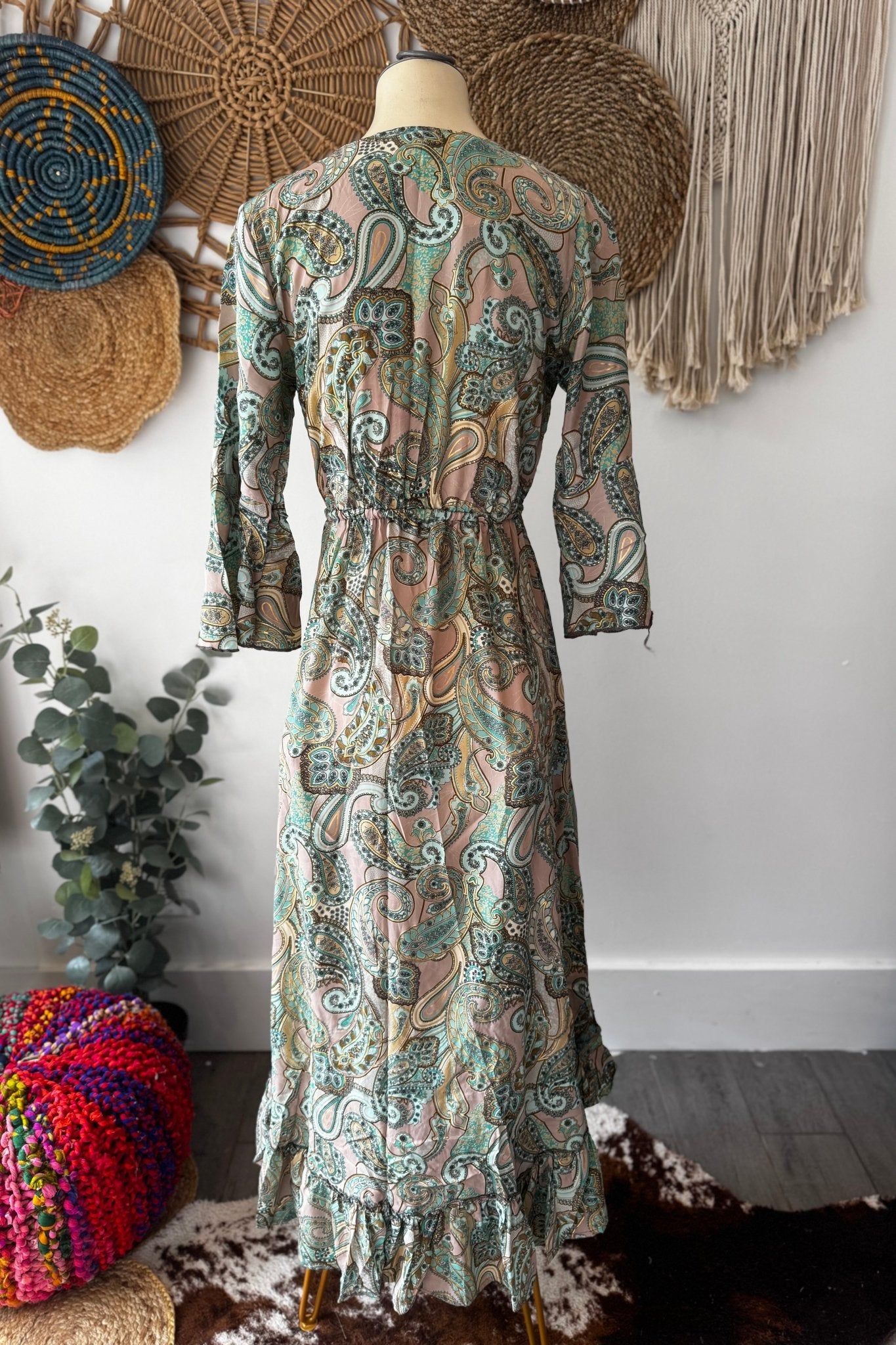 Poly Silk Front Tie Dress 9 - ivyandlavyboutique Karma Highway