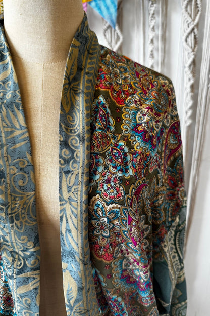 Poly Silk Kimono Combo 2 - ivyandlavyboutique Karma Highway
