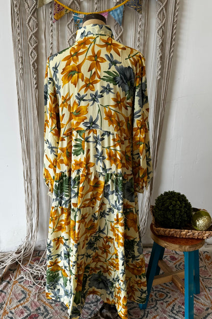 Poly Silk Long Sleeve Dress Combo B - ivyandlavyboutique Karma Highway