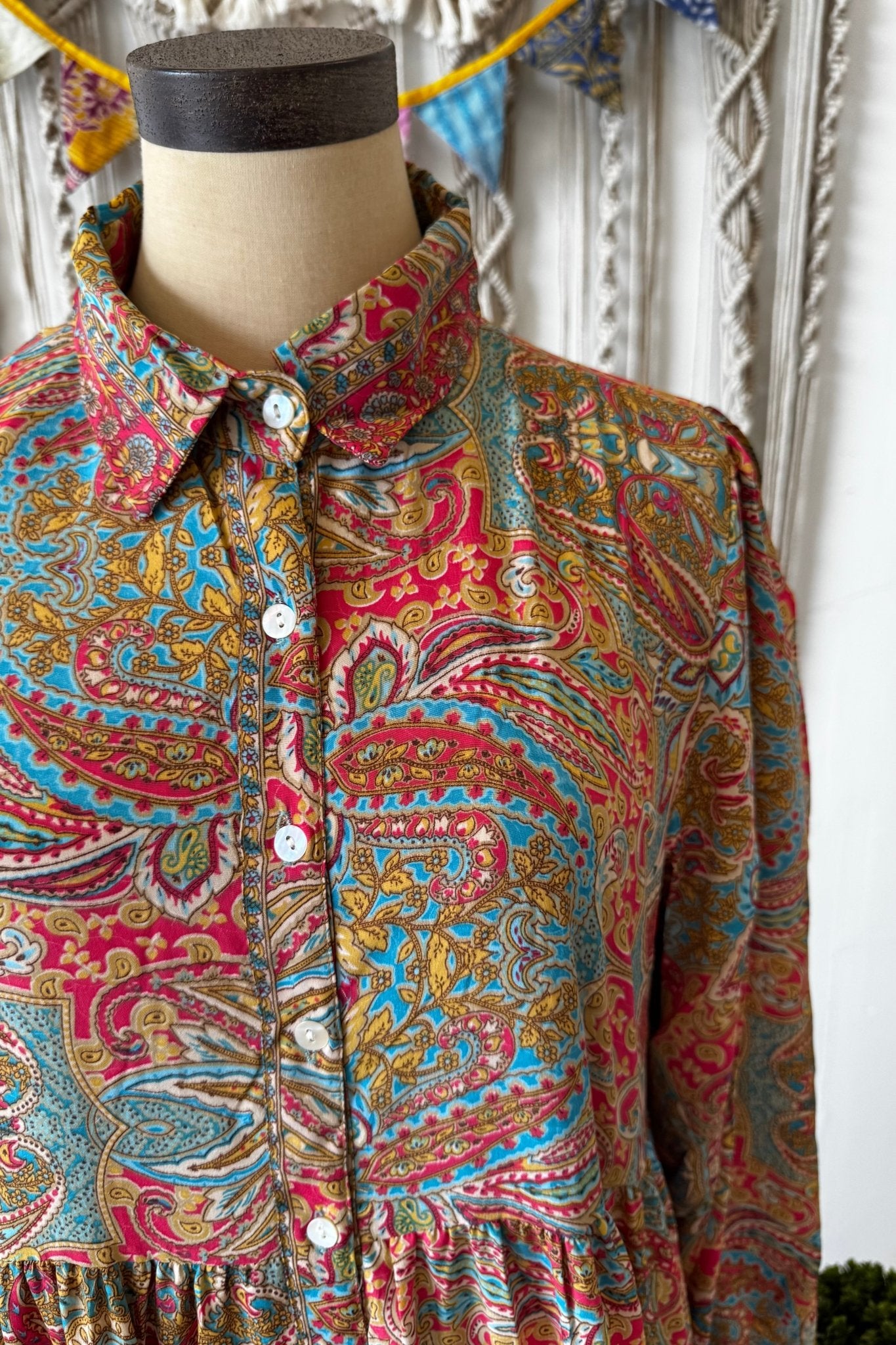 Poly Silk Long Sleeve Dress Combo D - ivyandlavyboutique Karma Highway