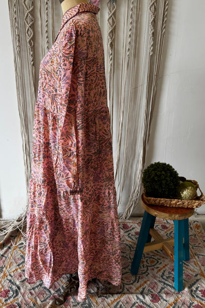 Poly Silk Long Sleeve Dress Combo I - ivyandlavyboutique Karma Highway