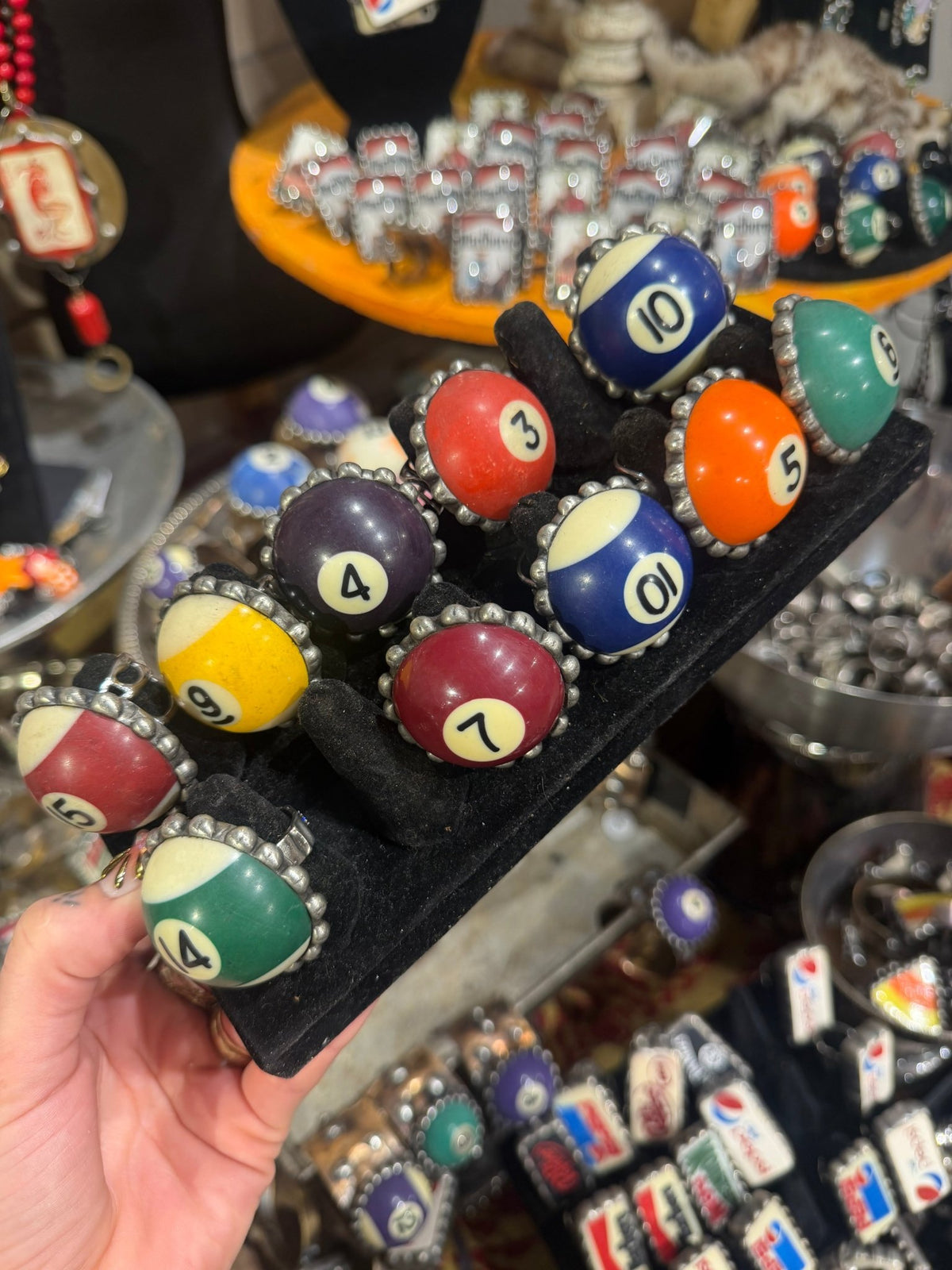 Pool Ball Rings - Medium - Boho Wanderlust Boutique Art by Amy