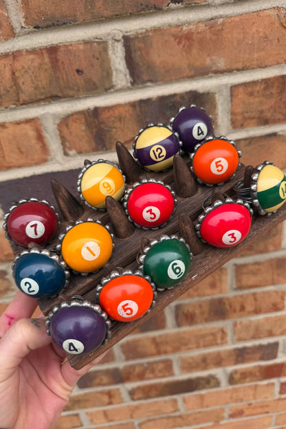 Pool Ball Rings - Medium - ivyandlavyboutique Art by Amy