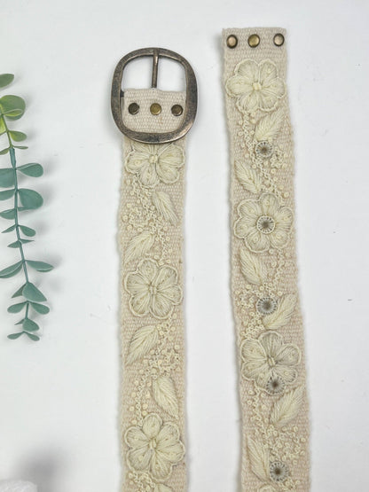 Preorder - Blanca Flor Wide Embroidered Belt - ivyandlavyboutique Artesana Love