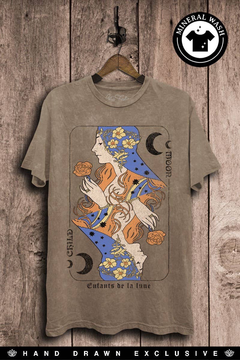 Preorder - Enfants De La Lune Graphic Top - ivyandlavyboutique Lotus Fashion Collection