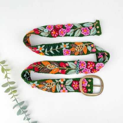 Preorder - Forrest Wildberry Embroidery Belt - ivyandlavyboutique Artesana Love
